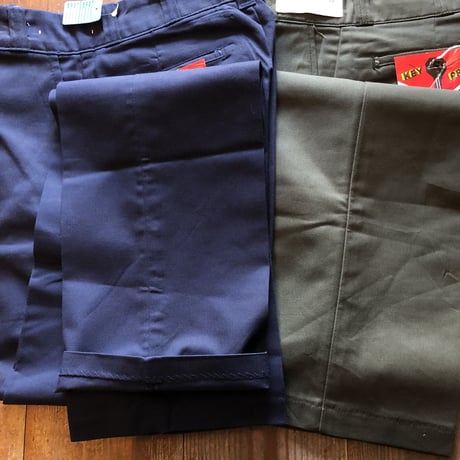 NOS!USA製 KEY PREST ワークパンツ ネイビー(13)、カーキ(14)