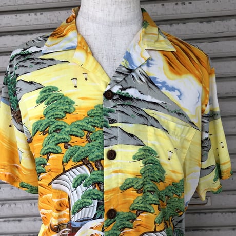 ocean pacific 和柄シャツ