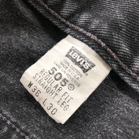 USA製 Levi's505  W36×L30ブラック