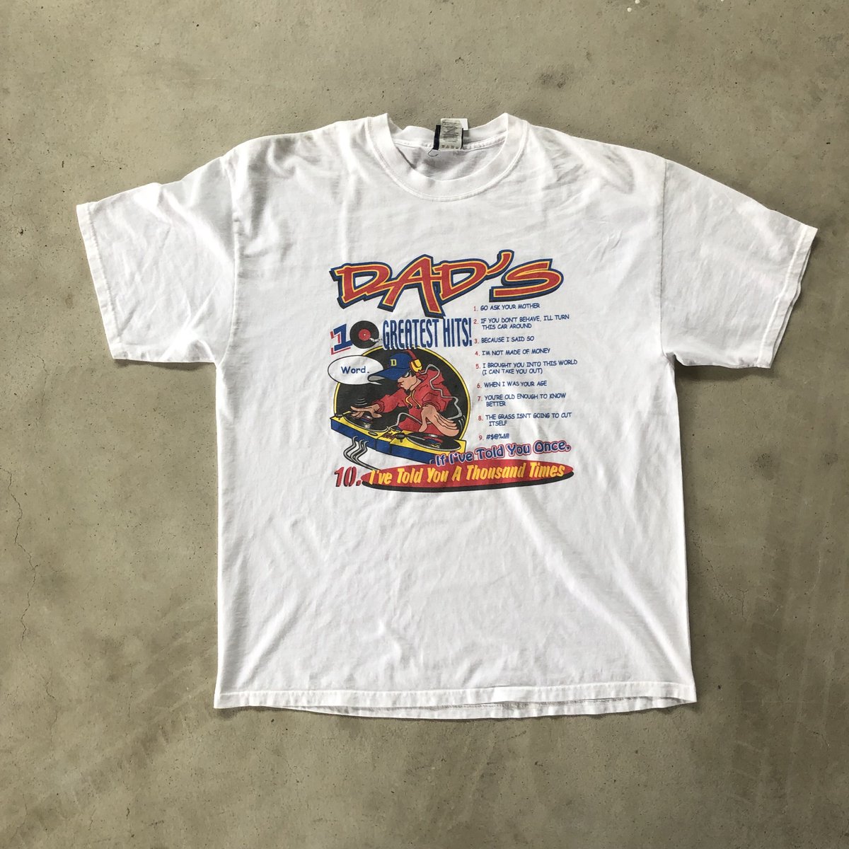 DAD'S GREATEST HITS! プリントTシャツ XL | CUSTOM FEVER DAD'S GREATEST HITS! プリントTシャツ XL | CUSTOM FEVER
