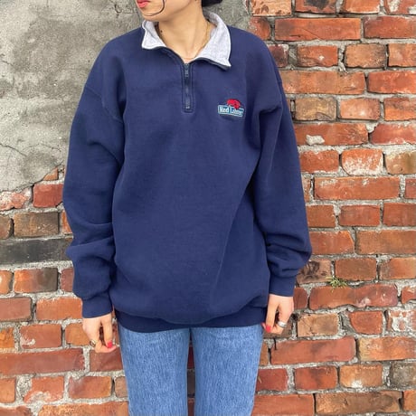 FRUIT OF THE LOOM ハーフジップスウェット