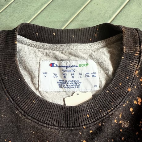 champion ブリーチ加工スウェット