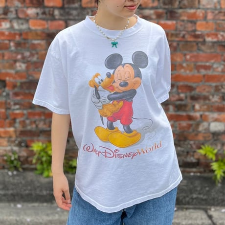90s Disney ミッキープルート　プリントTシャツ