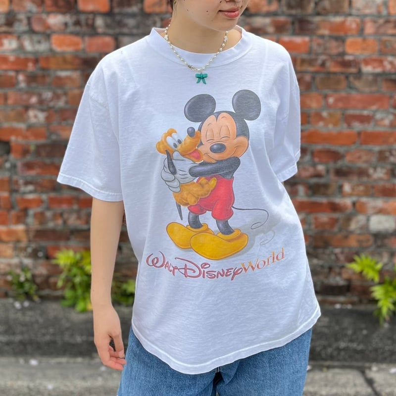 90s Disney ミッキープルート プリントTシャツ | CUSTOM FEVER