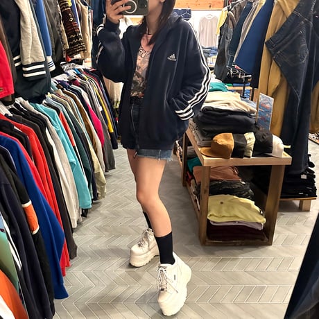 80〜90s adidas フルジップスウェット