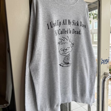 〜90's〝Calvin and Hobbes〟キャラスウェット XL