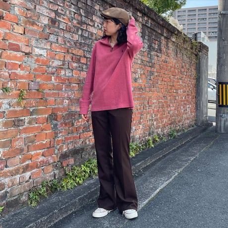POLO Ralph Laurenハーフジップコットンニット