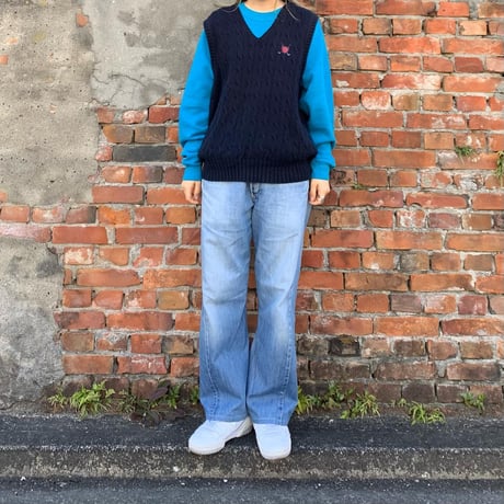 POLOケーブルニットベスト