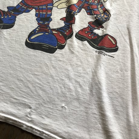 90年代ミッキー,グーフィープリントTシャツ XL