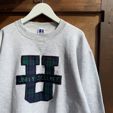 90s USA製 Russell ワッペンスウェット