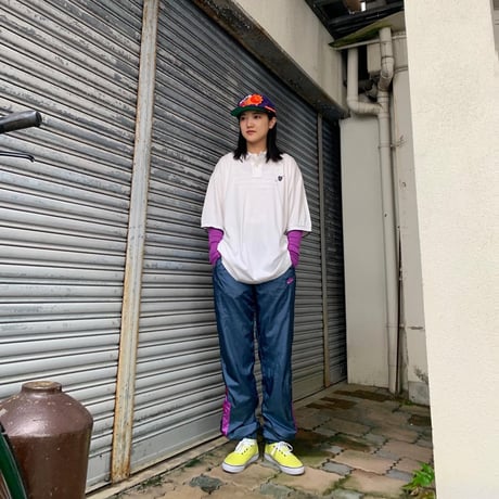 90s銀タグNIKEナイロンパンツ