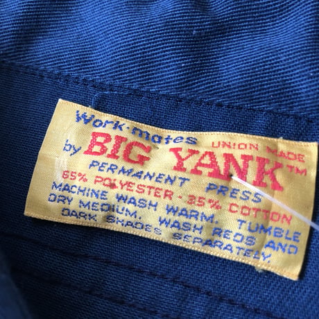 70年代BIG YANK ワークシャツ