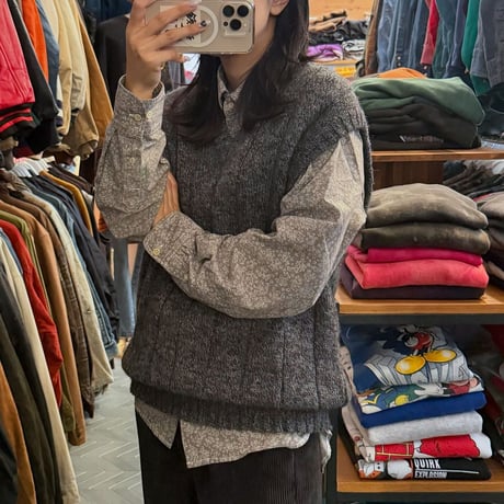 80s USA製 Eddie Bauerウールベスト