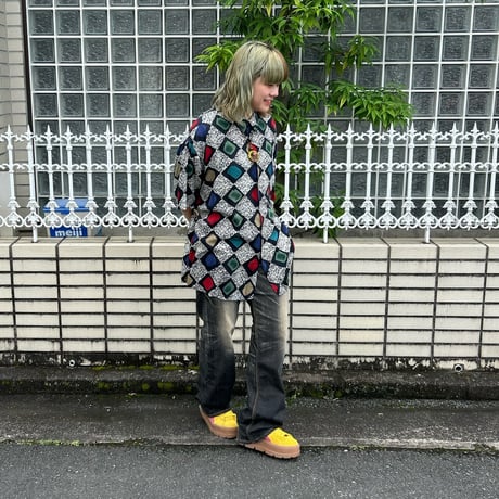 pierre cardin 総柄シャツ