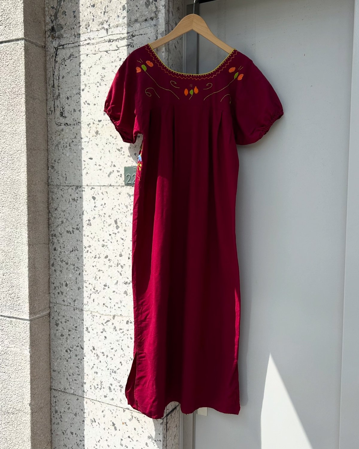 クジャク刺繍メキシカンワンピース | CUSTOM FEVER