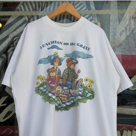両面プリント クマファミリーTシャツ