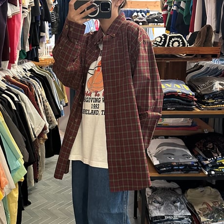 L.L.Bean タータンチェック柄シャツ