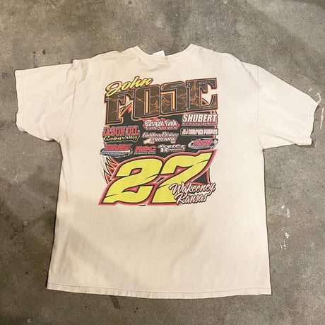 レーシングカー両面プリントTシャツ