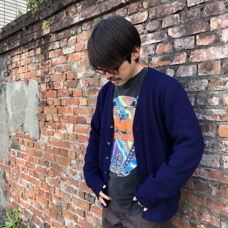 Searsアクリルカーディガン ネイビー