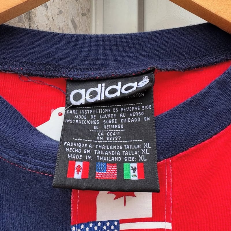 80-90s adidas 国旗Tシャツ | CUSTOM FEVER