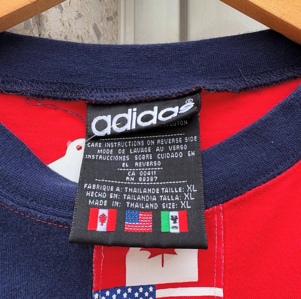 80-90s adidas 国旗Tシャツ | CUSTOM FEVER