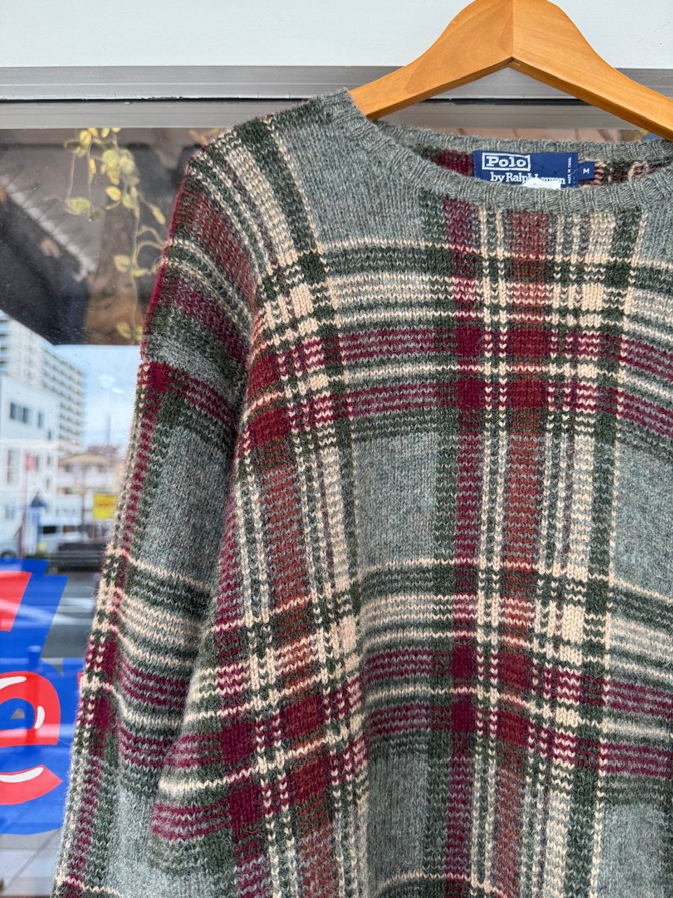 ラルフローレン　ウール１００％　ニット　セーター　タータンチェック柄　美品 Polo by Ralph Lauren ニットセーター | CUSTOM FEVER