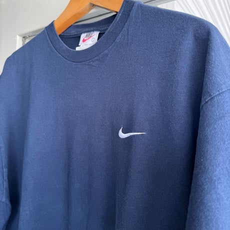 90's〜00's USA製 NIKE ワンポイント無地Tシャツ L