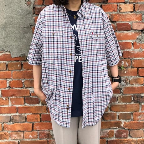 Carhartt 半袖チェックシャツ L