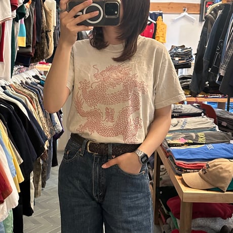 USA製 龍デザインTシャツ