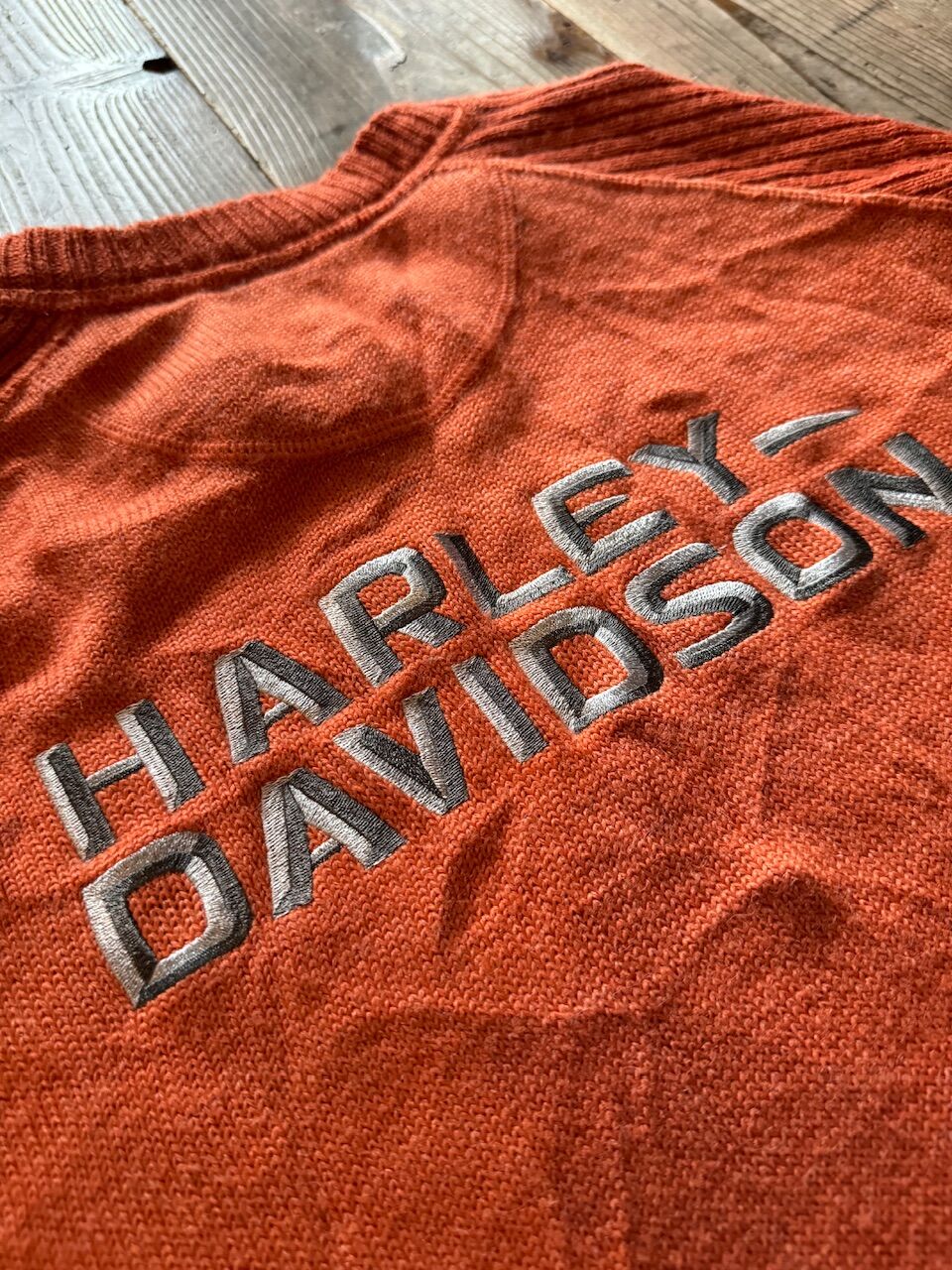 未使用 ハーレーダビッドソン ニット 刺繍 シャツ - バイクウエア/装備