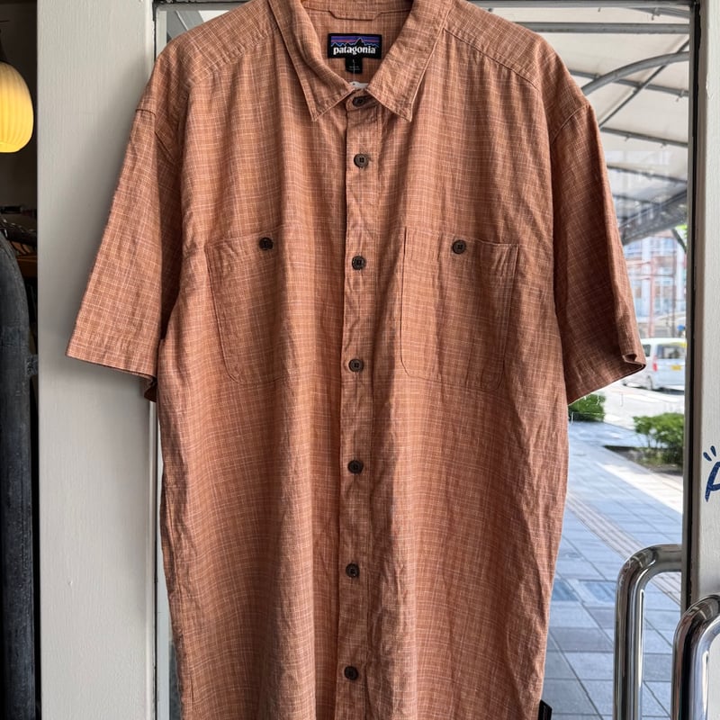 Patagonia半袖オーガニックコットンシャツ L | CUSTOM FEVER