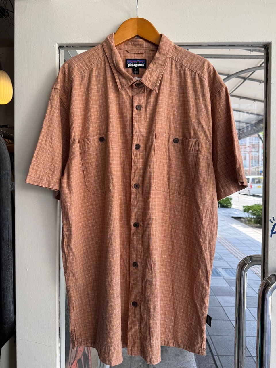 Patagonia オーガニックコットン半袖シャツ Patagonia半袖オーガニックコットンシャツ L | CUSTOM FEVER