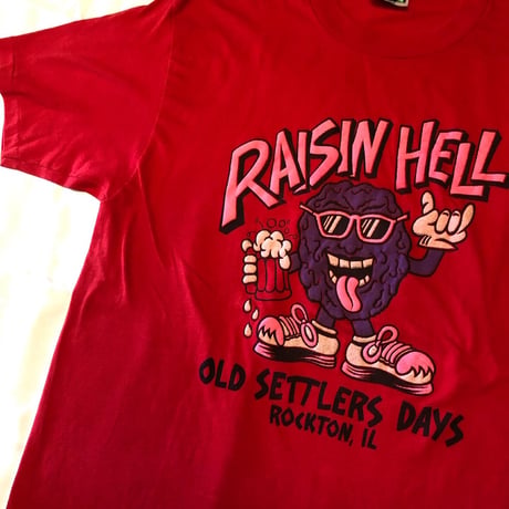 80's カリフォルニアレーズン プリントTシャツ XL