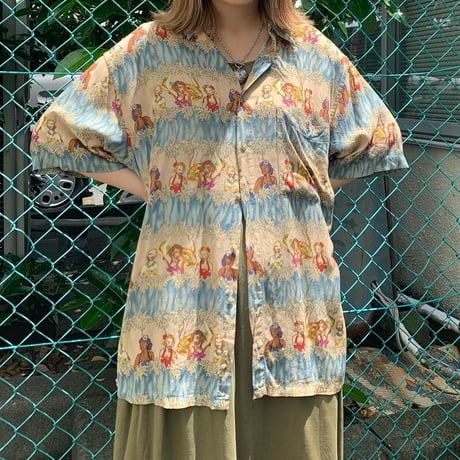 レーヨンアロハシャツ