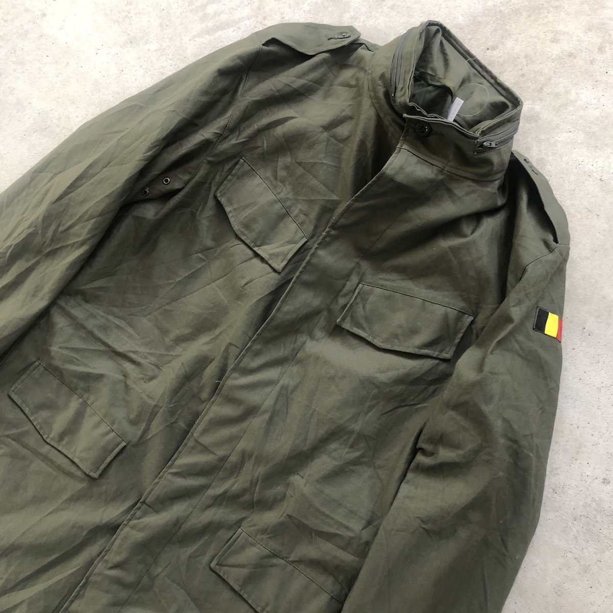 【デッドストック】90s ベルギー軍 M88 フィールドコート ミリタリー Belgian Army M-88 Field Coat ベルギー軍 フィールドコート