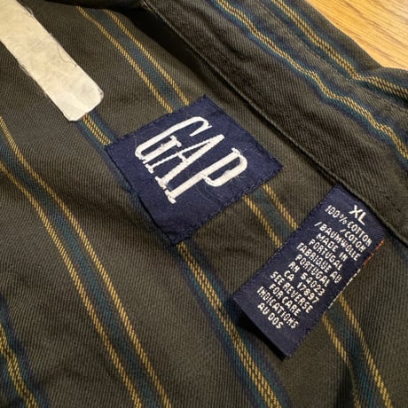 90's OLD GAP ストライプシャツ XL