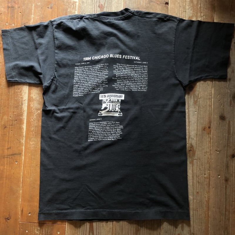 USA古着 シカゴブルースフェスティバルTシャツ⭐︎グッドフェード L バンドT USA古着 シカゴブルースフェスティバルTシャツ⭐︎グッド