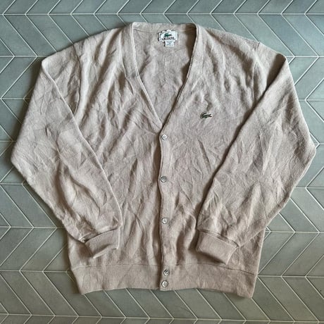 90s LACOSTE アクリルカーディガン