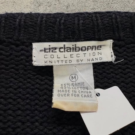 カラフル総柄刺繍ニットカーディガン