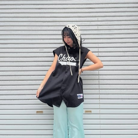 majestic メッシュベースボールシャツ