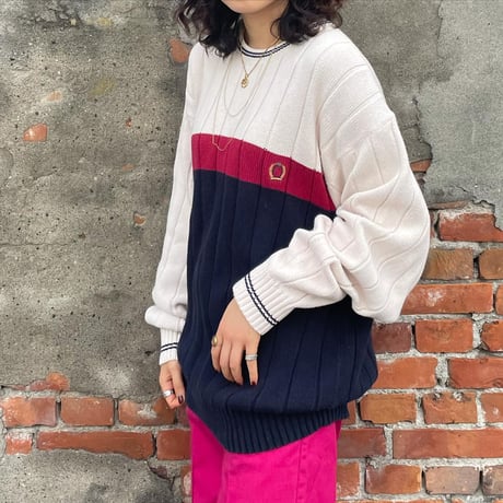 TOMMY HILFIGER デザインコットンニット