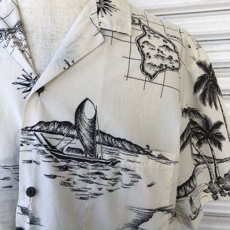 Hawaii総柄シャツ