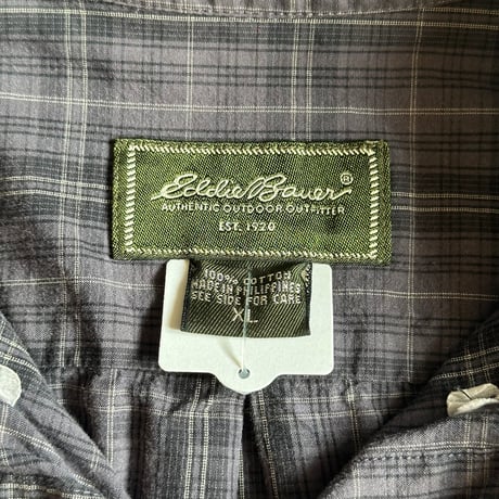 Eddie Bauer モノトーンチェックシャツ