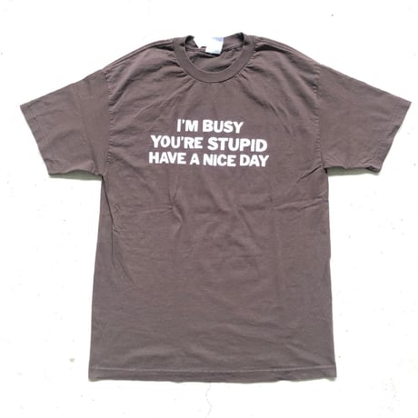 メッセージプリントTシャツ L