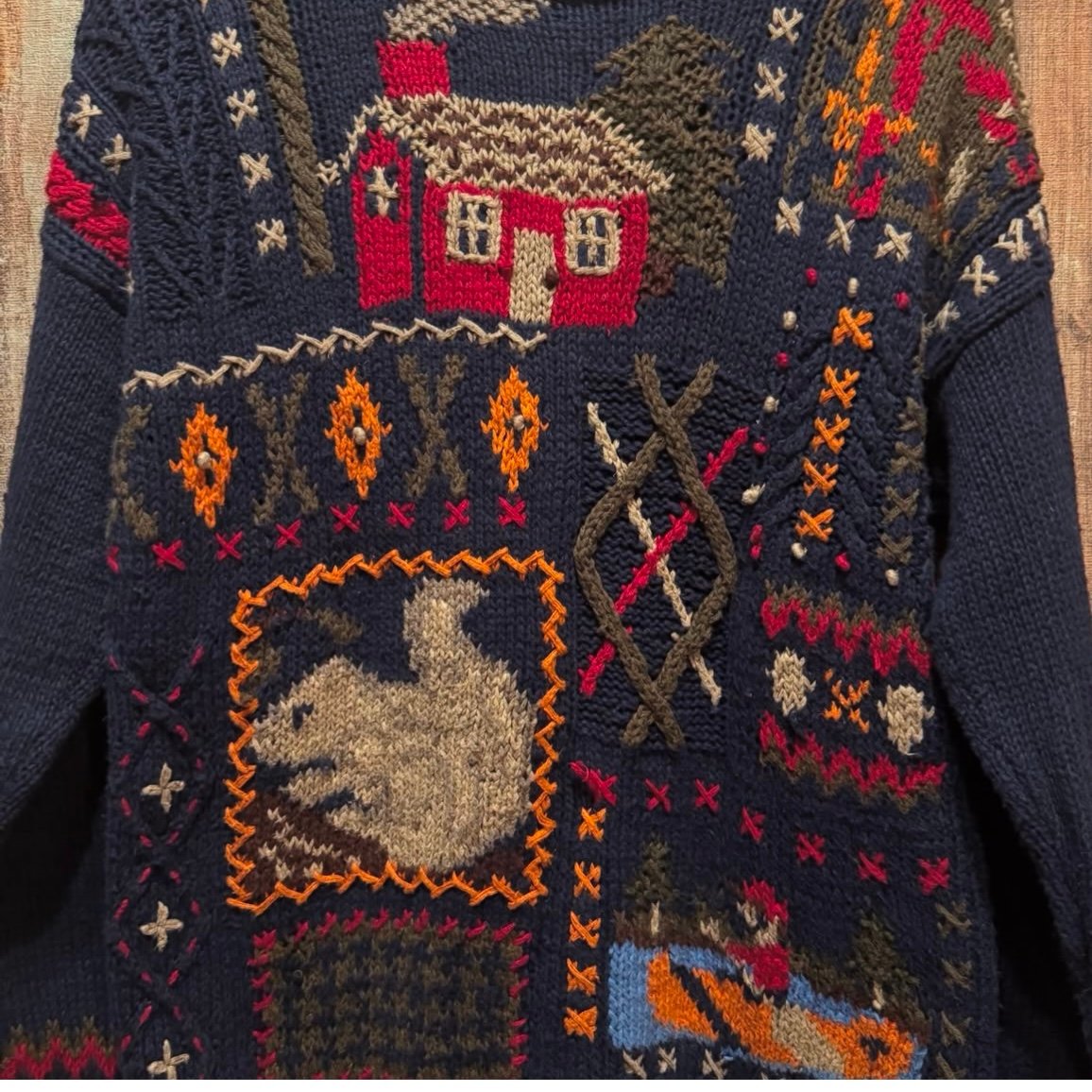 Portraits by northern isles 手編みニットセーター | CUSTO