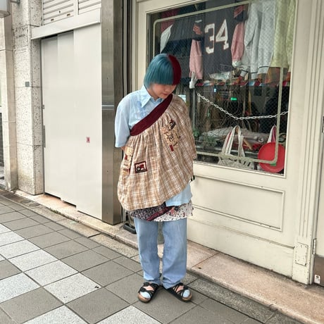 アニマルポケット付きエプロンスカート