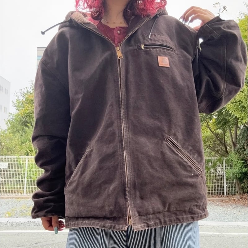 ネオン Carhartt アクティブジャケット 茶色 楽天市場】カーハート アクティブジャケット（カラーブラウン
