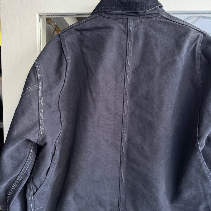 Carhartt 裏ブランケットカバーオール 後染めブラック | CUSTOM Carhartt 裏ブランケットカバーオール 後染めブラック | CUSTOM