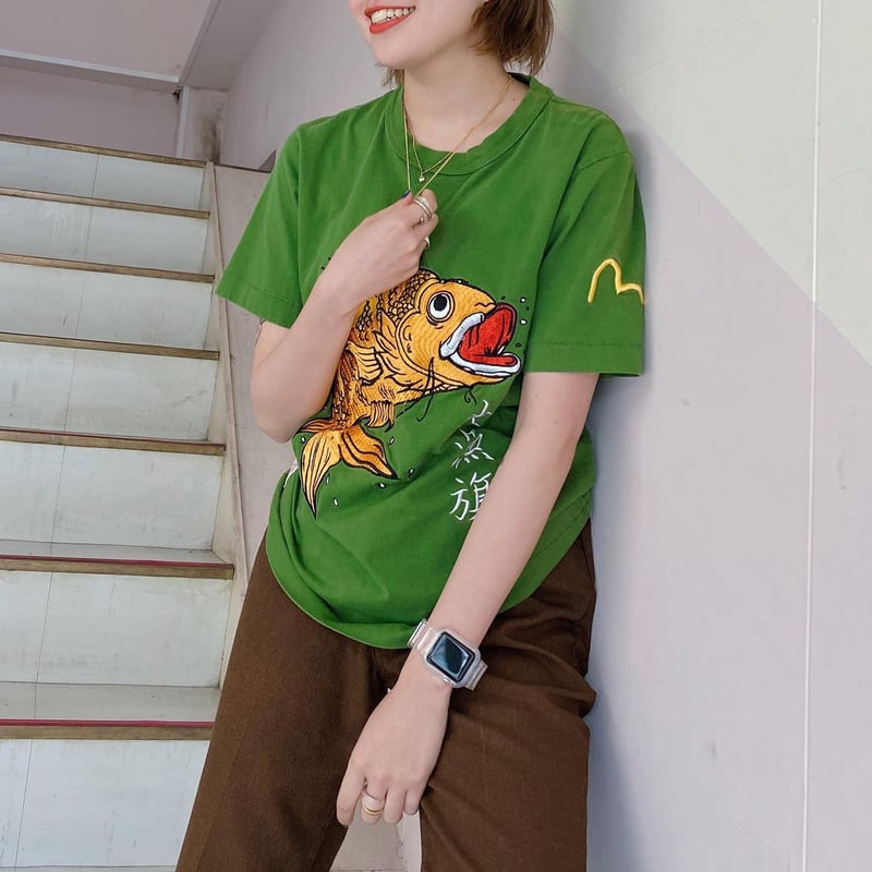 黄金魚刺繍Tシャツ | CUSTOM FEVER 黄金魚刺繍Tシャツ | CUSTOM FEVER