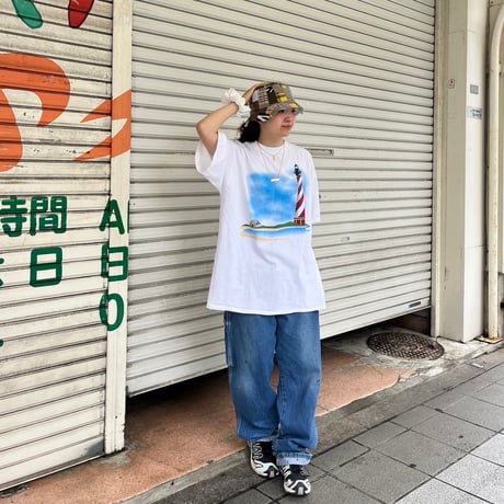 TULTEX 灯台プリントTシャツ
